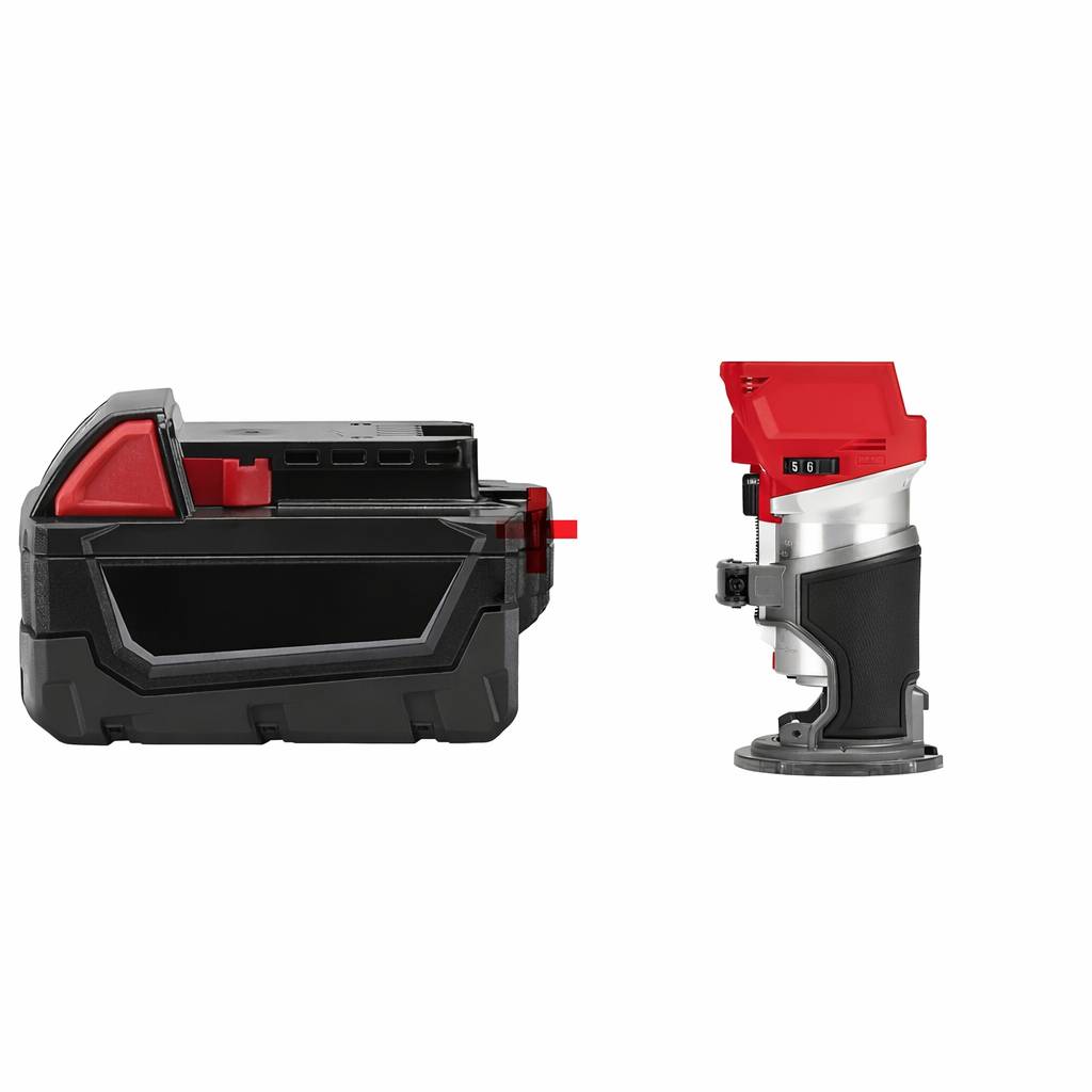 M18 FUEL Brushless Compact Router and XC 5.0Ah Extended Capacity Battery Pack
